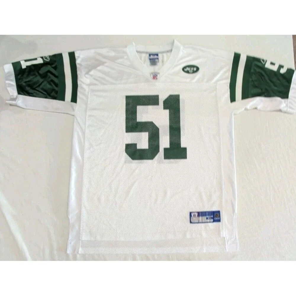 New York Jets Vintage Reebok NFL On Field Jersey Jonathan Vilma #51 Adult XL